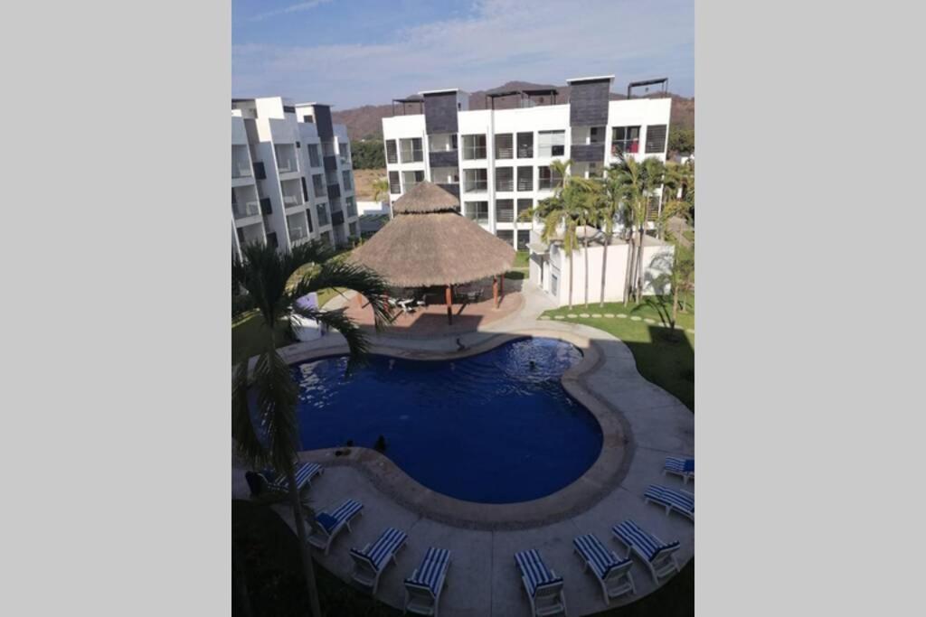 Departamento De Lujo En Manzanillo, Planta Baja Frente A La Alberca Appartement Buitenkant foto