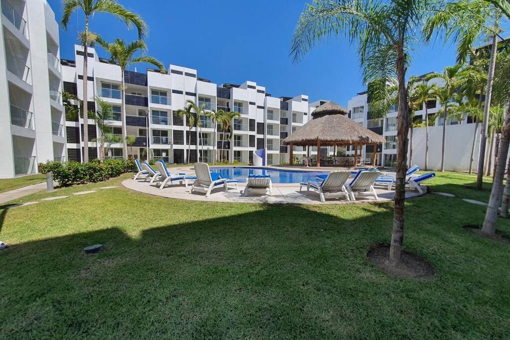Departamento De Lujo En Manzanillo, Planta Baja Frente A La Alberca Appartement Buitenkant foto