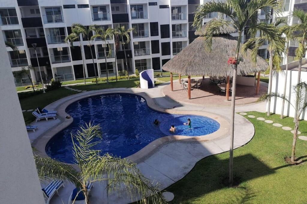 Departamento De Lujo En Manzanillo, Planta Baja Frente A La Alberca Appartement Buitenkant foto