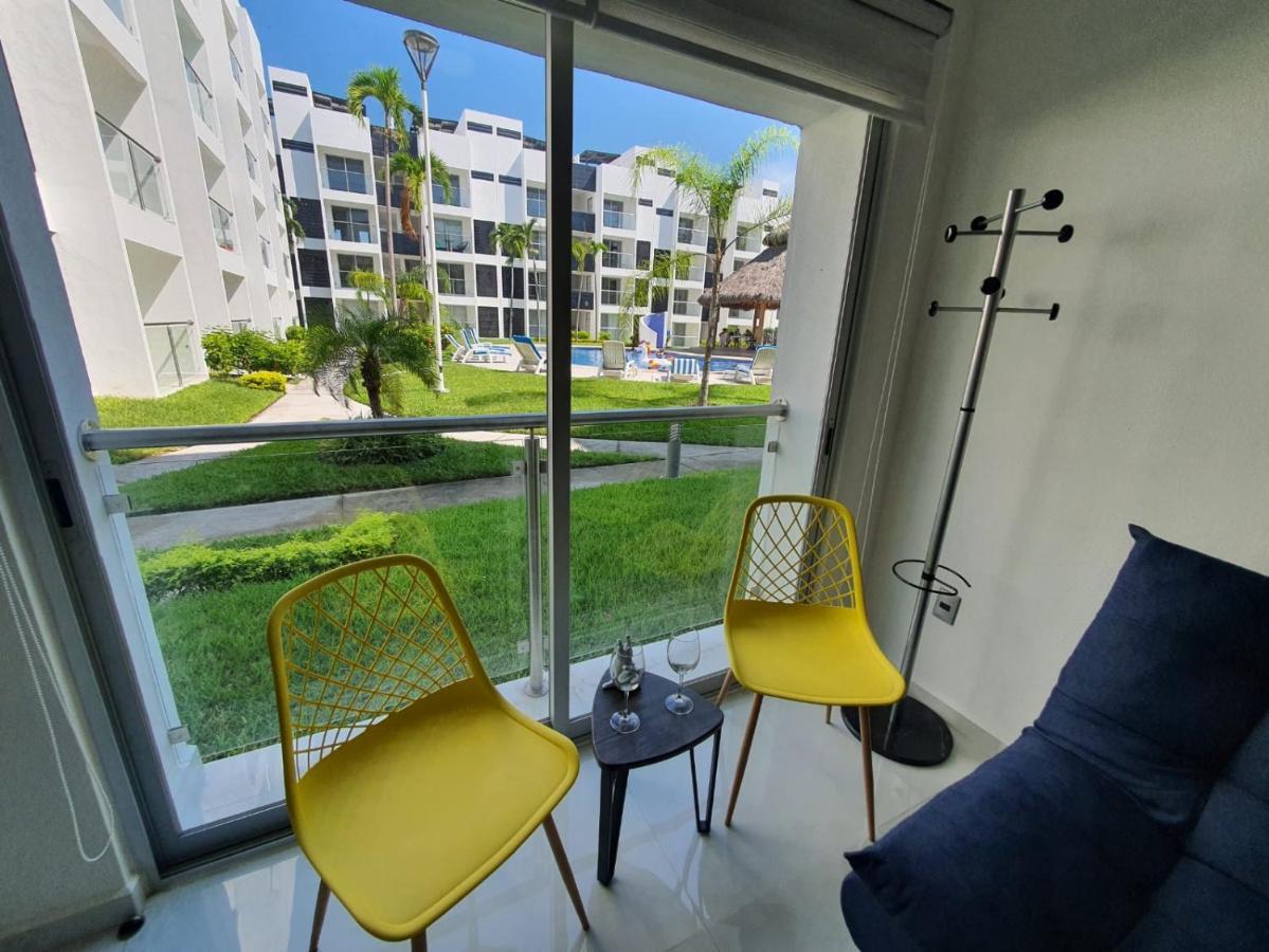Departamento De Lujo En Manzanillo, Planta Baja Frente A La Alberca Appartement Buitenkant foto
