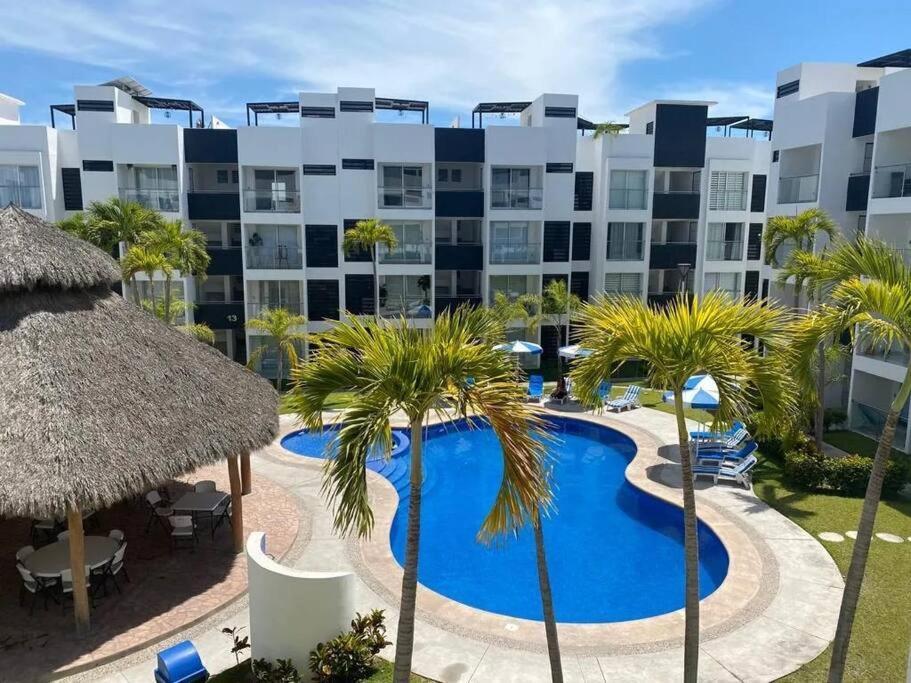 Departamento De Lujo En Manzanillo, Planta Baja Frente A La Alberca Appartement Buitenkant foto